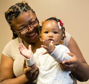 mother and baby daughter at People Serving People